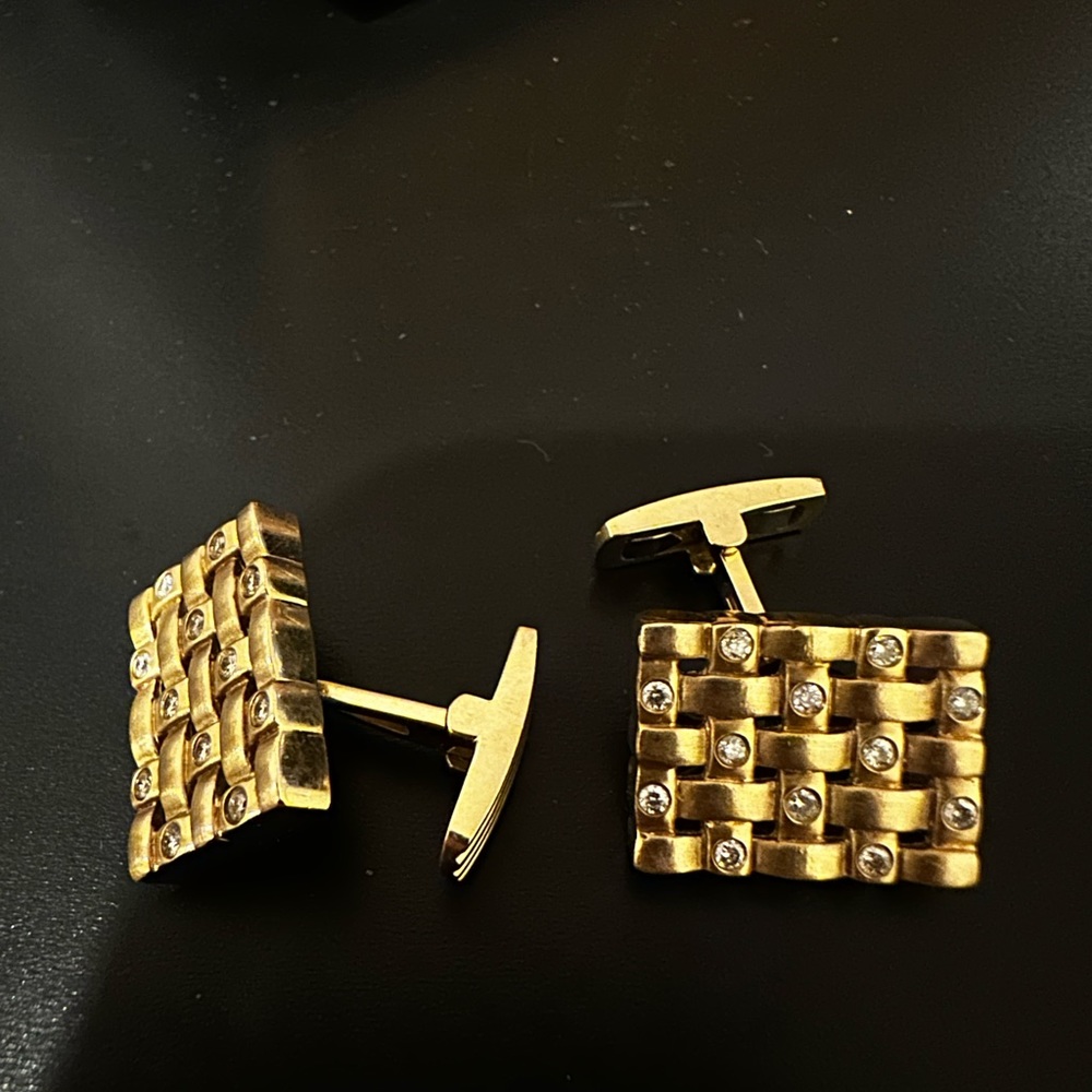 1 Carat Diamond Cuff Link